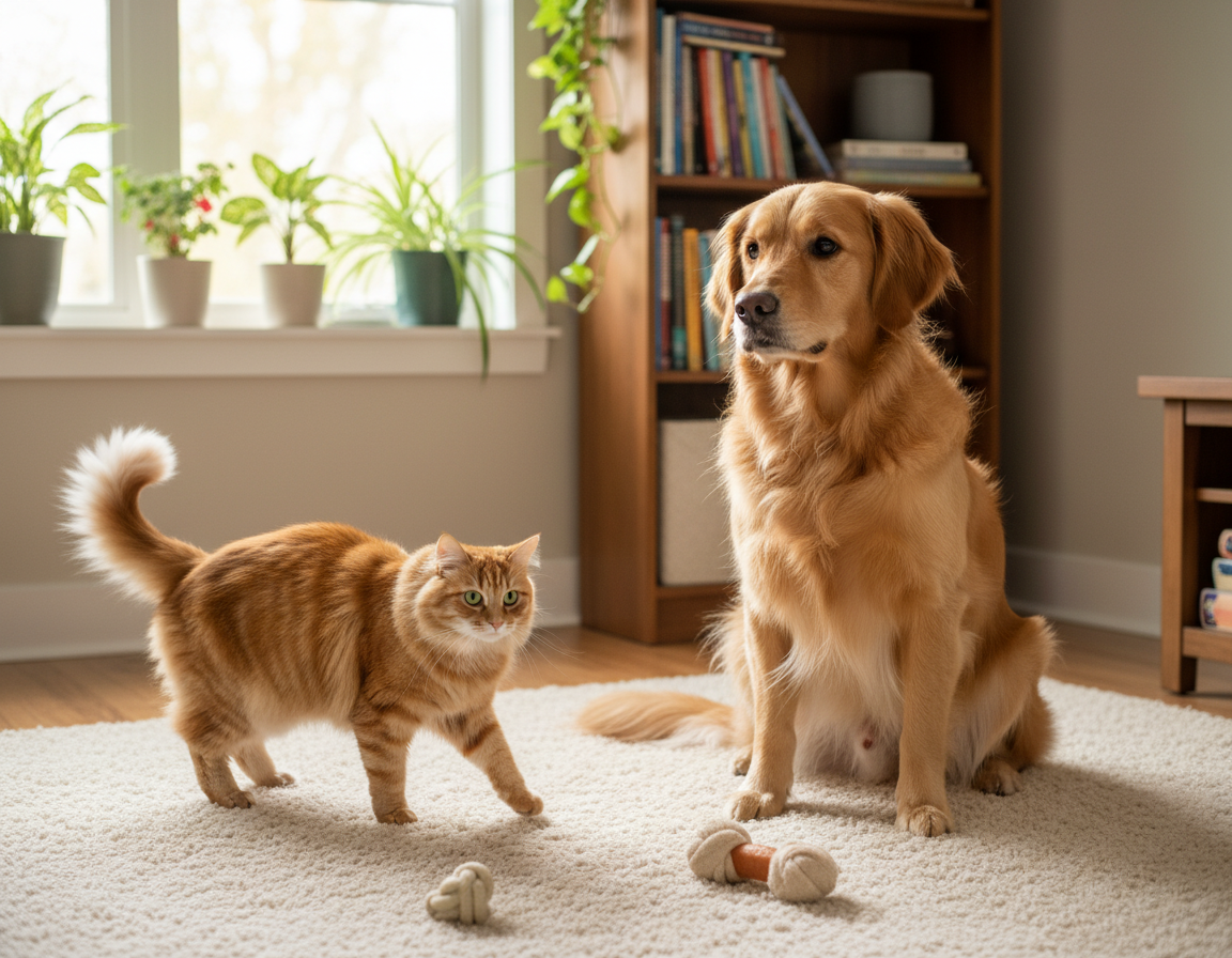 przyzwyczajanie kota do psa