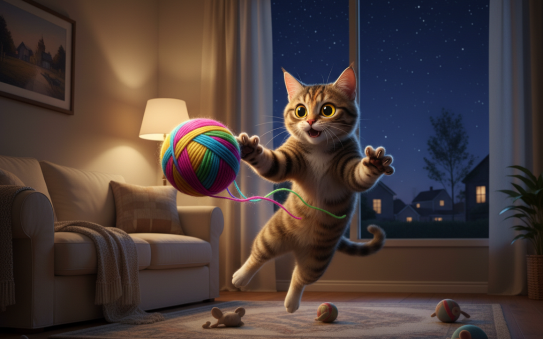 Radzenie sobie z nocną potrzebą ruchu u kota – Wszystko, co musisz o tym wiedzieć!