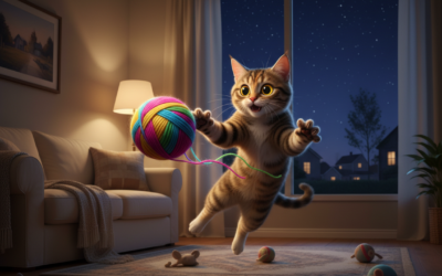 Radzenie sobie z nocną potrzebą ruchu u kota – Wszystko, co musisz o tym wiedzieć!