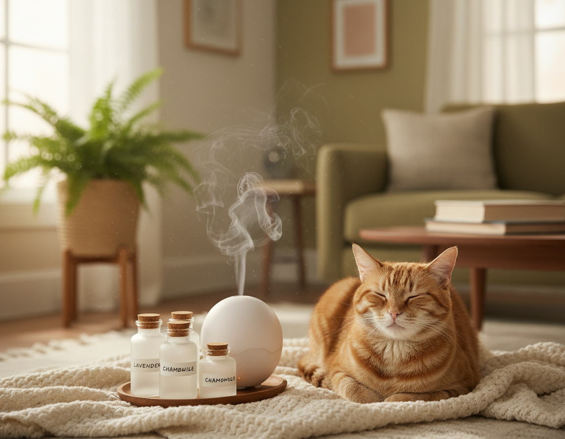 redukcja-stresu-u-kota-za-pomoca-olejkow-eterycznych redukcja stresu u kota za pomocą olejków eterycznych