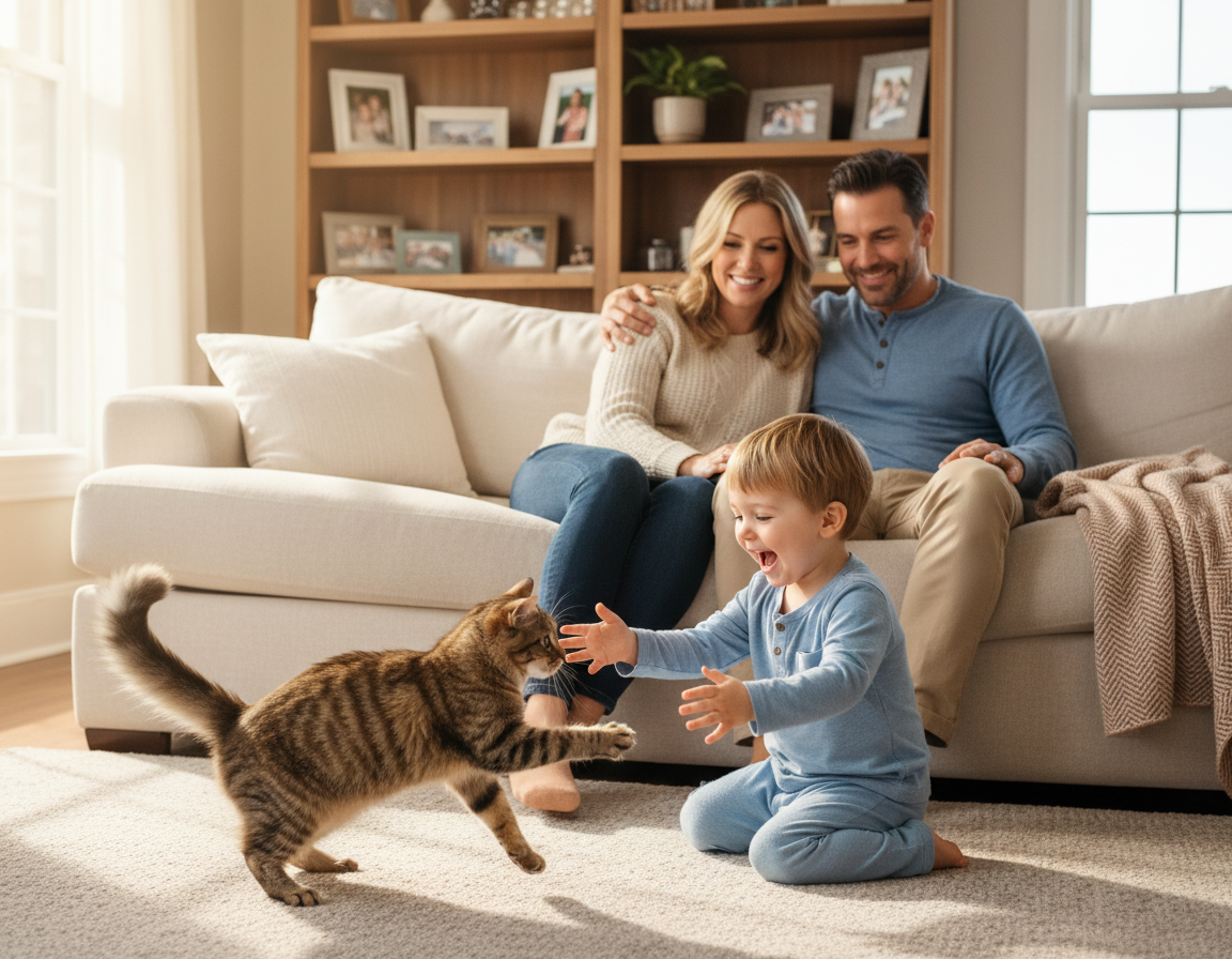 relacje kota z członkami rodziny