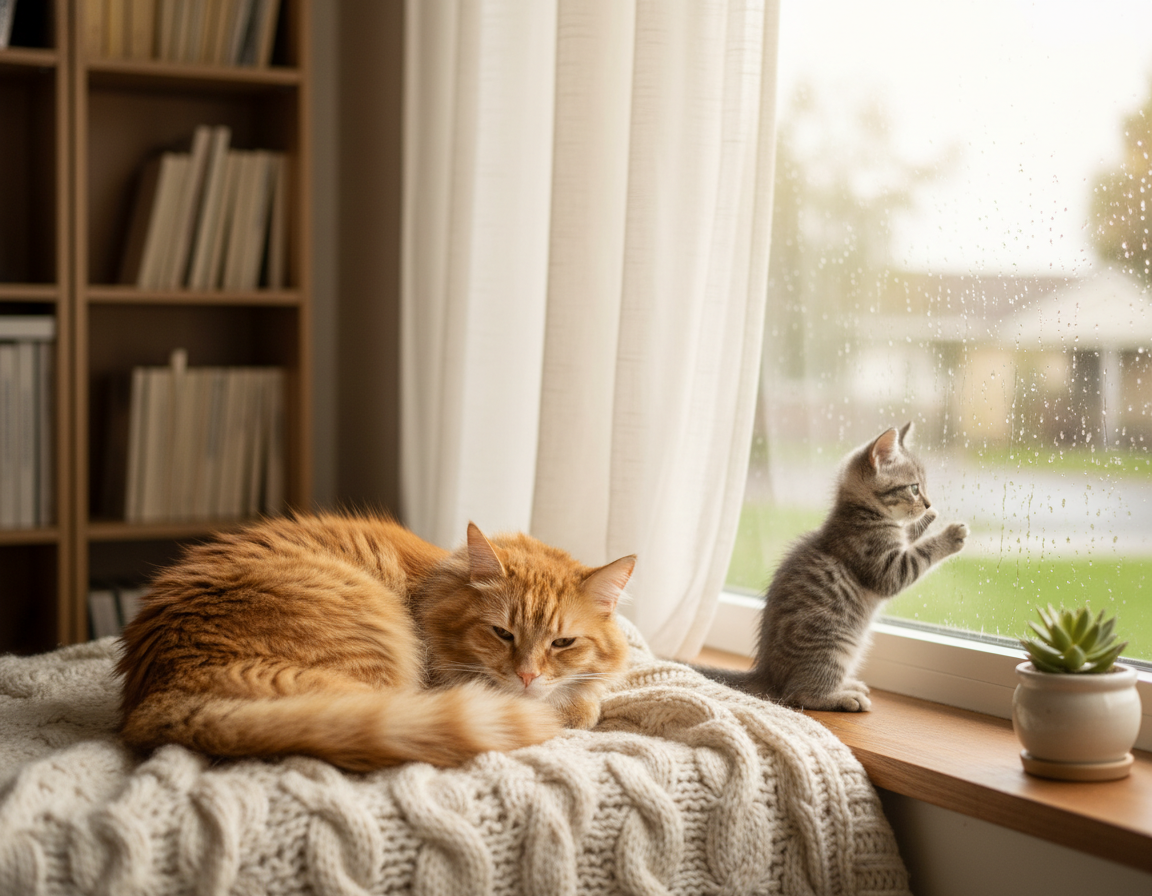 samotność przytulnych kotów