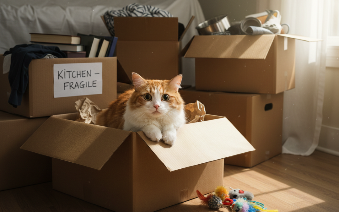 Strach kota przed przeprowadzką do nowego domu – Wszystko, co musisz o tym wiedzieć!