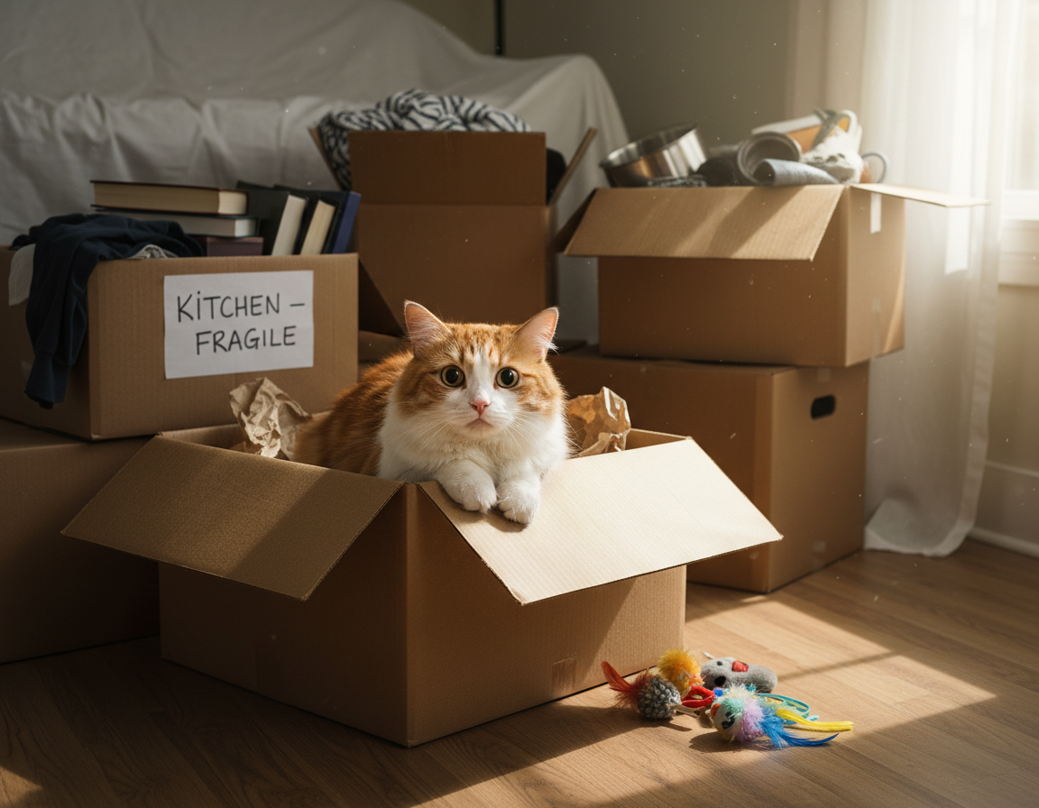 strach-kota-przed-przeprowadzka-do-nowego-domu strach kota przed przeprowadzką do nowego domu