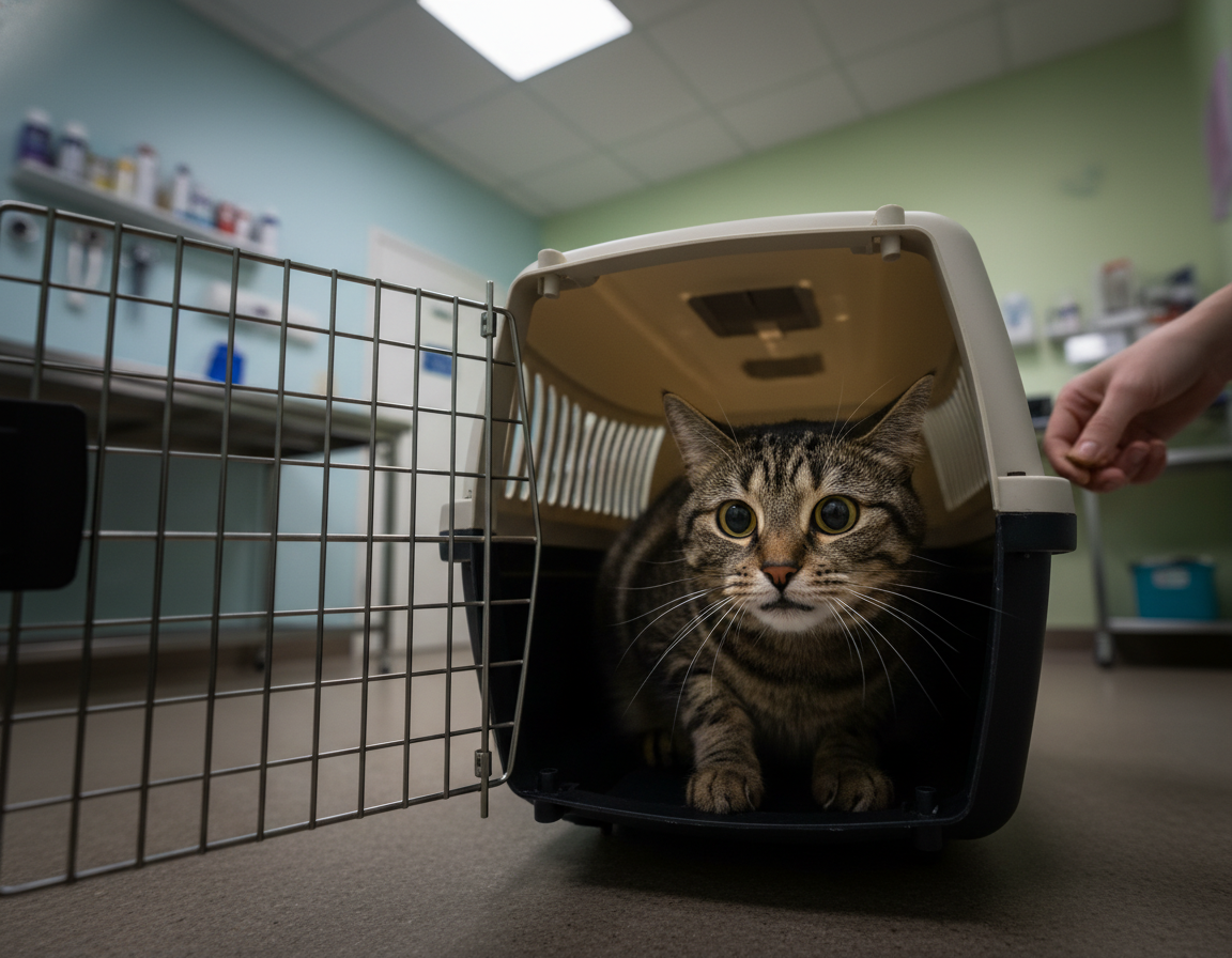 strach-kota-przed-wizyta-u-weterynarza strach kota przed wizytą u weterynarza