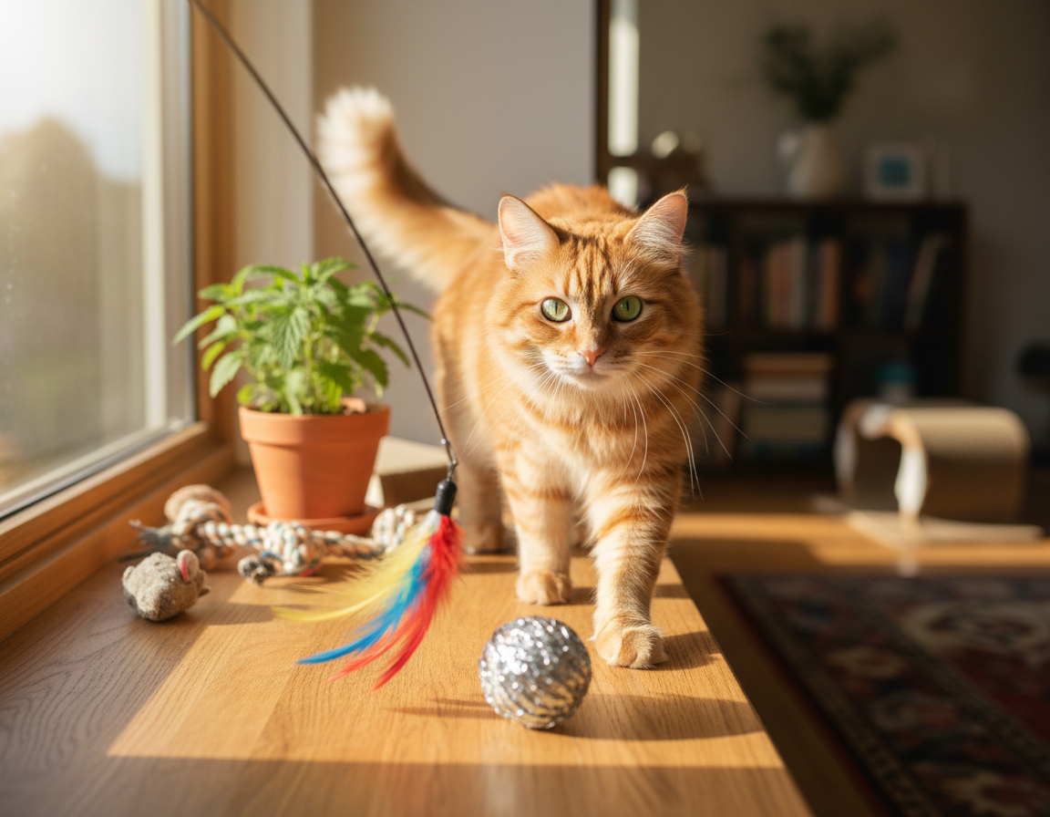 stymulowanie ciekawości kota