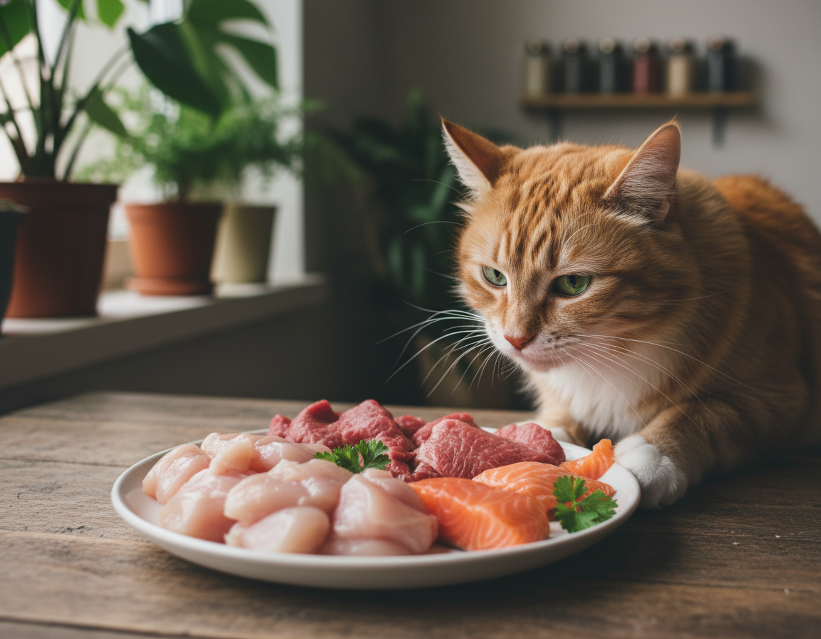 surowa dieta mięsna kota