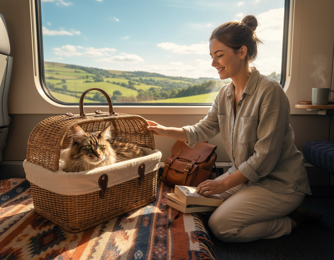 techniki spokojnej podróży z kotem