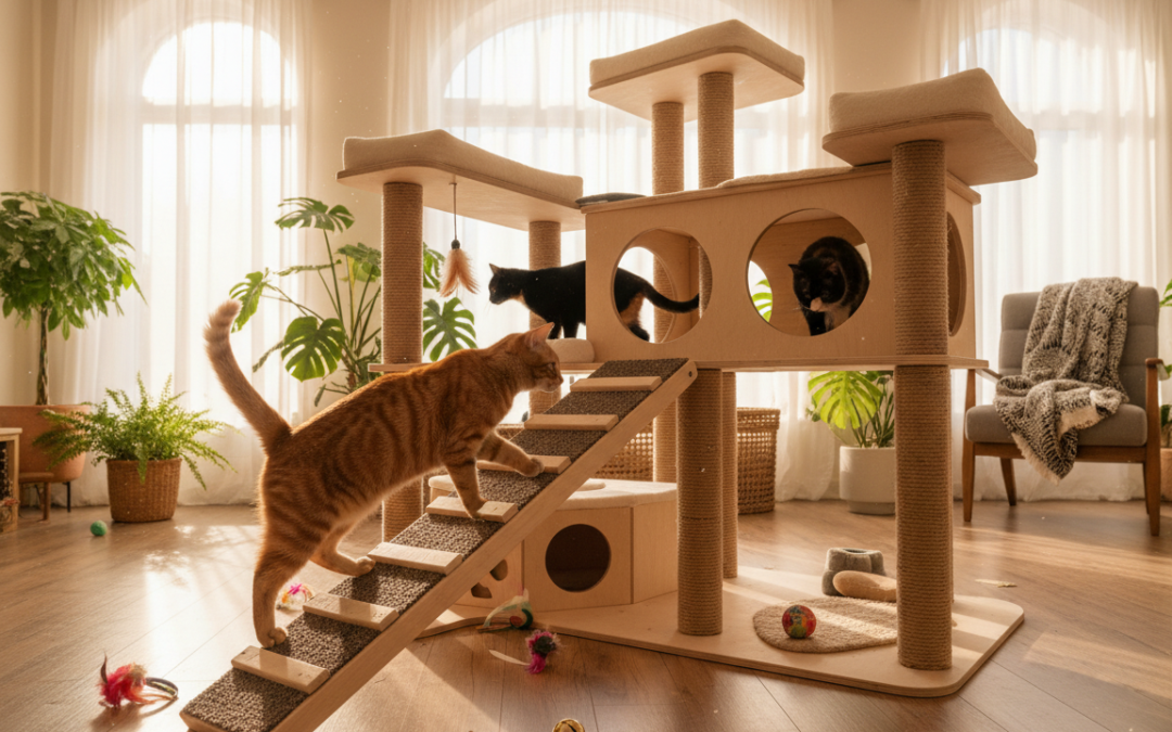 Tor przeszkód w domu dla kota – Wszystko, co musisz o tym wiedzieć!