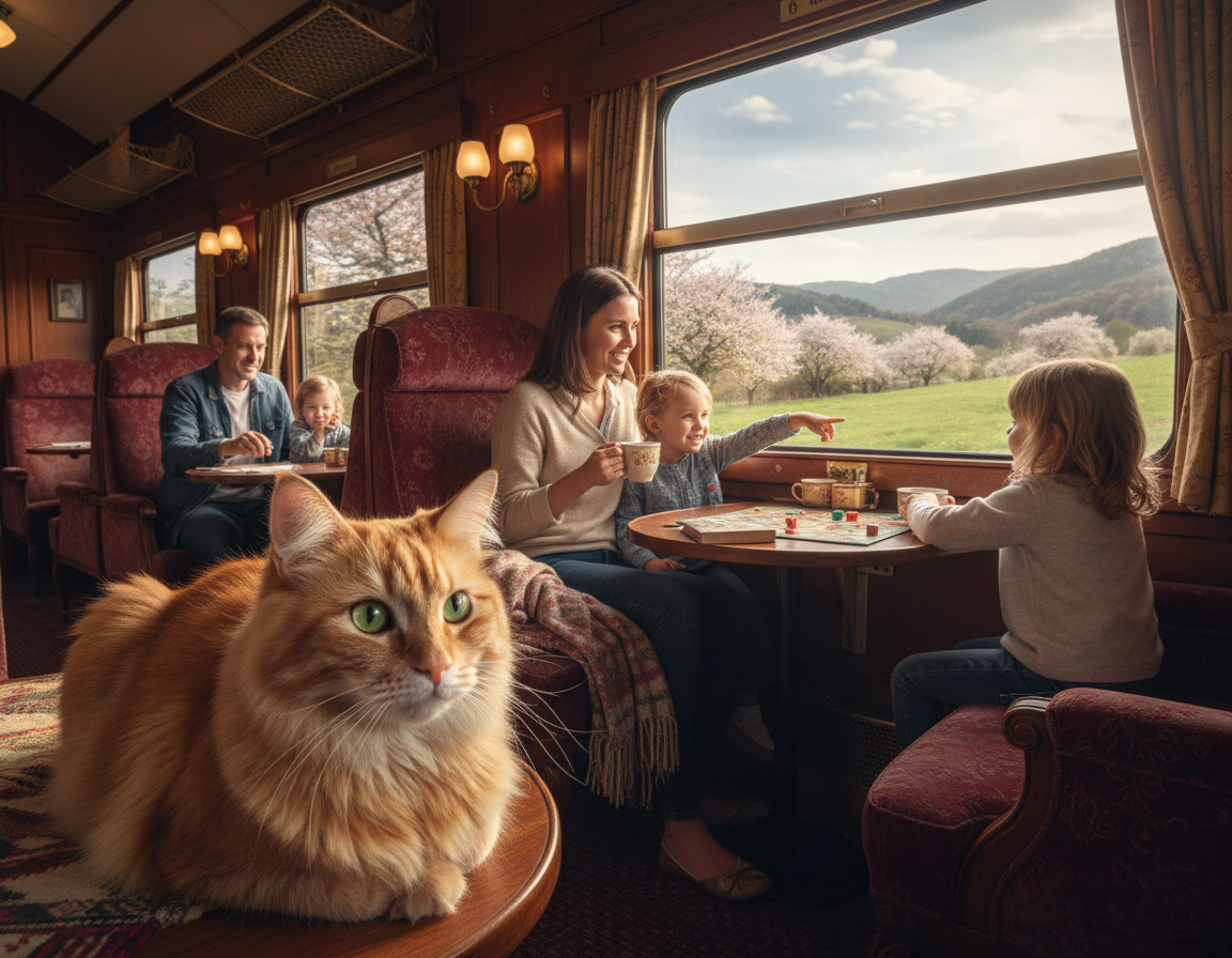 transport kota pociągiem