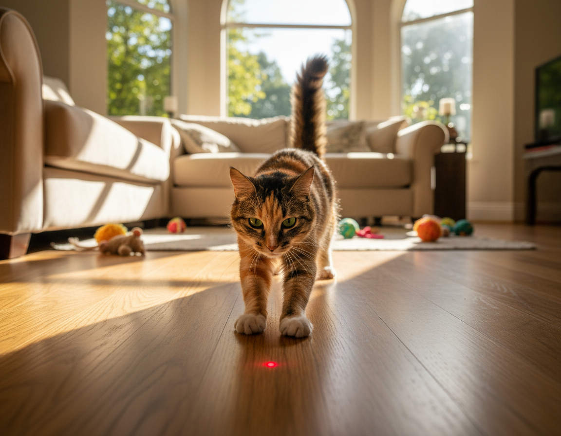 trening laserowy kota