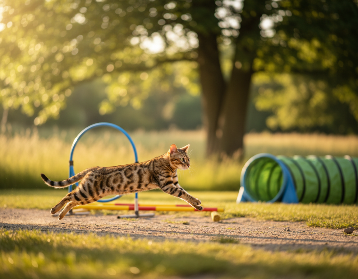 trening szybkości u kota