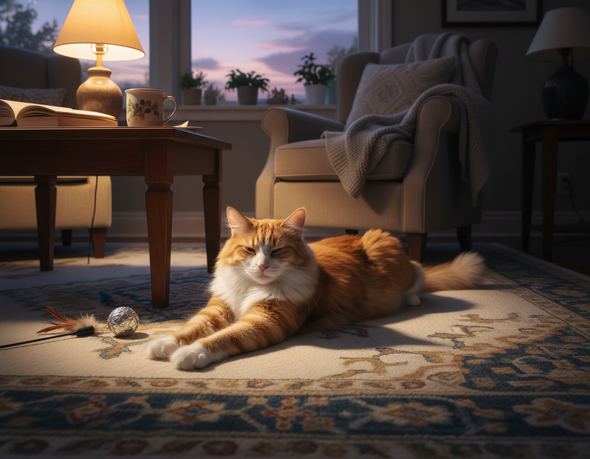 tworzenie wieczornej rutyny kota