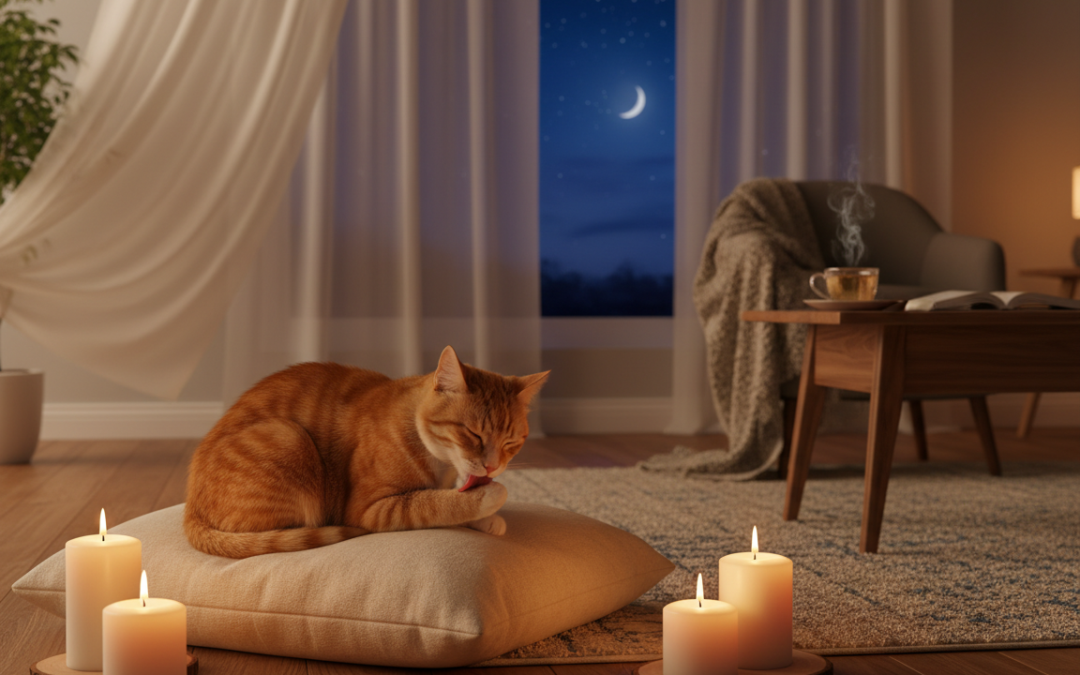 Wieczorne rytuały uspokajające dla kota – Wszystko, co musisz o tym wiedzieć!