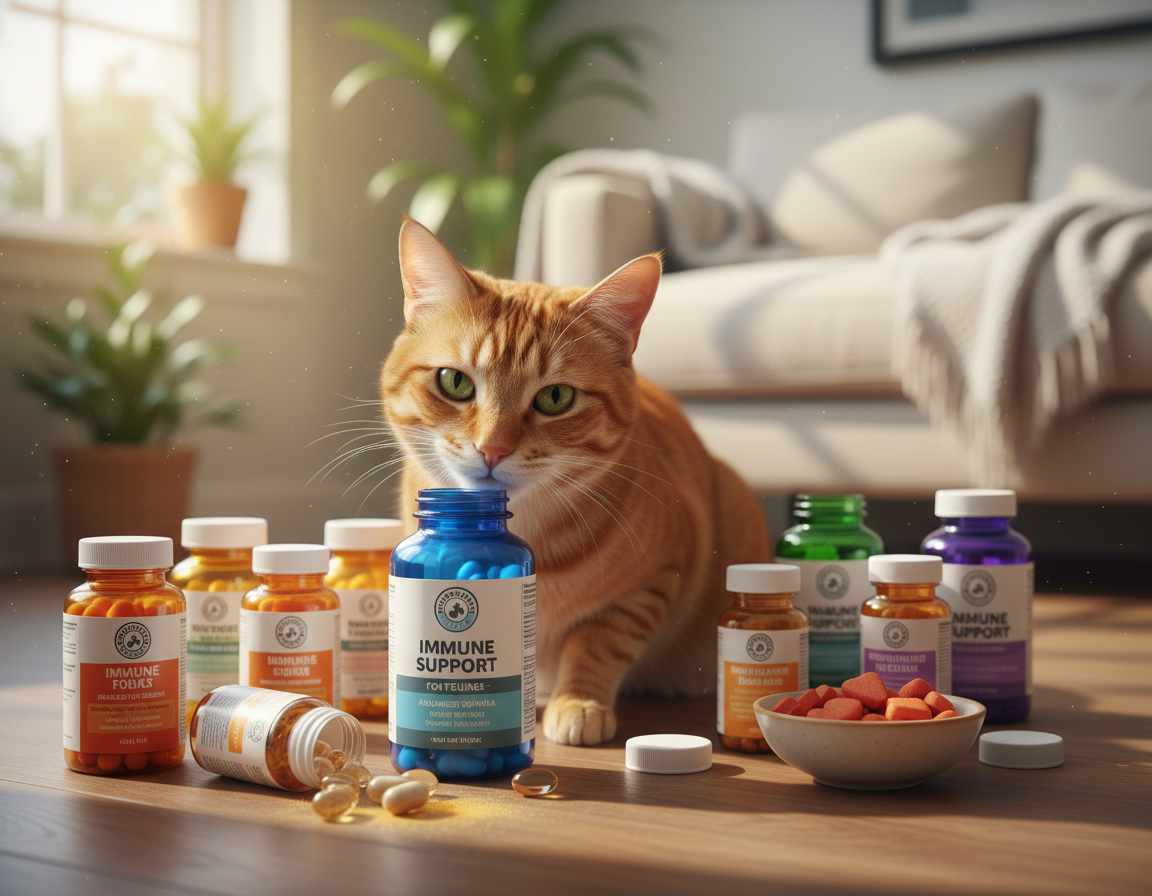 witaminy wzmacniające odporność kota