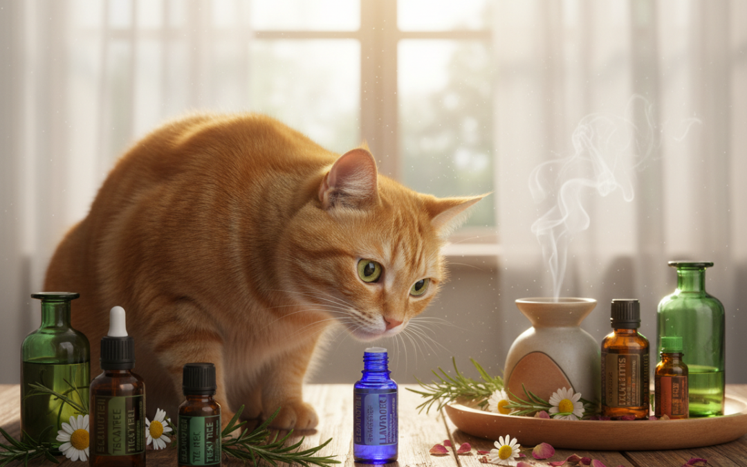 Wpływ olejków eterycznych na kota – Wszystko, co musisz o tym wiedzieć!