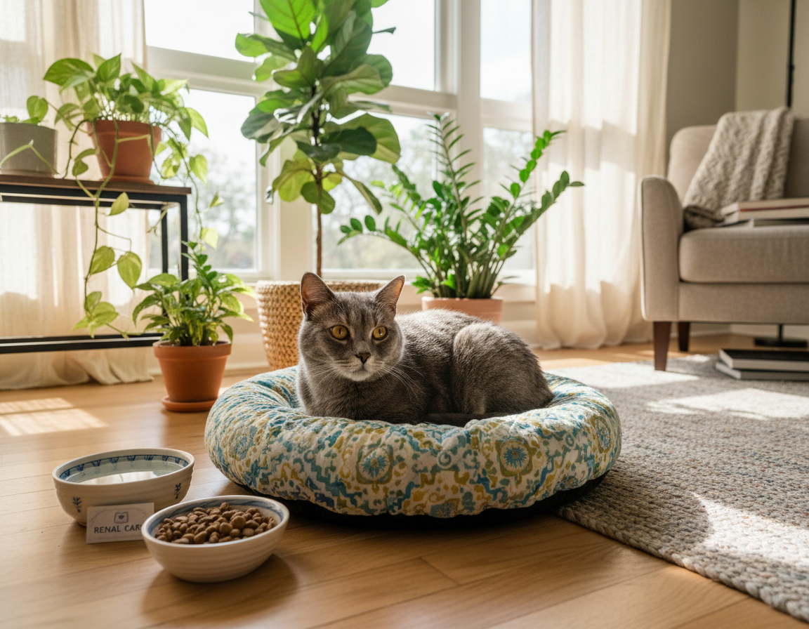 zapobieganie chorobom nerek u starszego kota