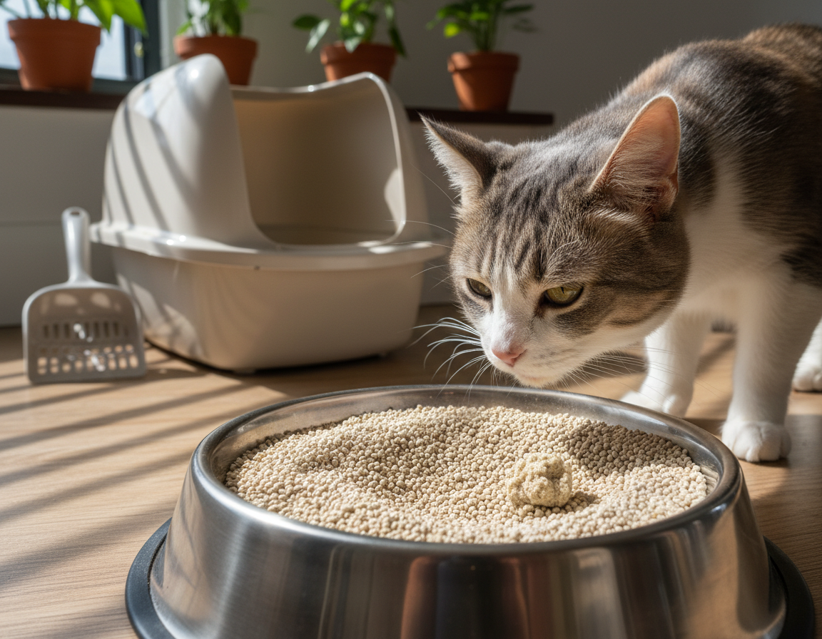żwirek zbrylający dla kota