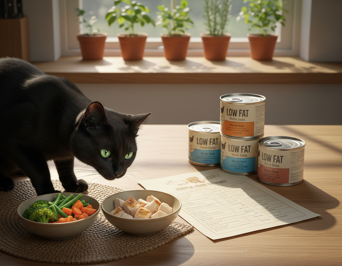 dieta niskotłuszczowa dla kota