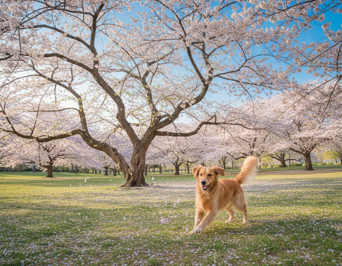 pies-wiosna-alergia-na-kwiaty pies wiosna alergia na kwiaty