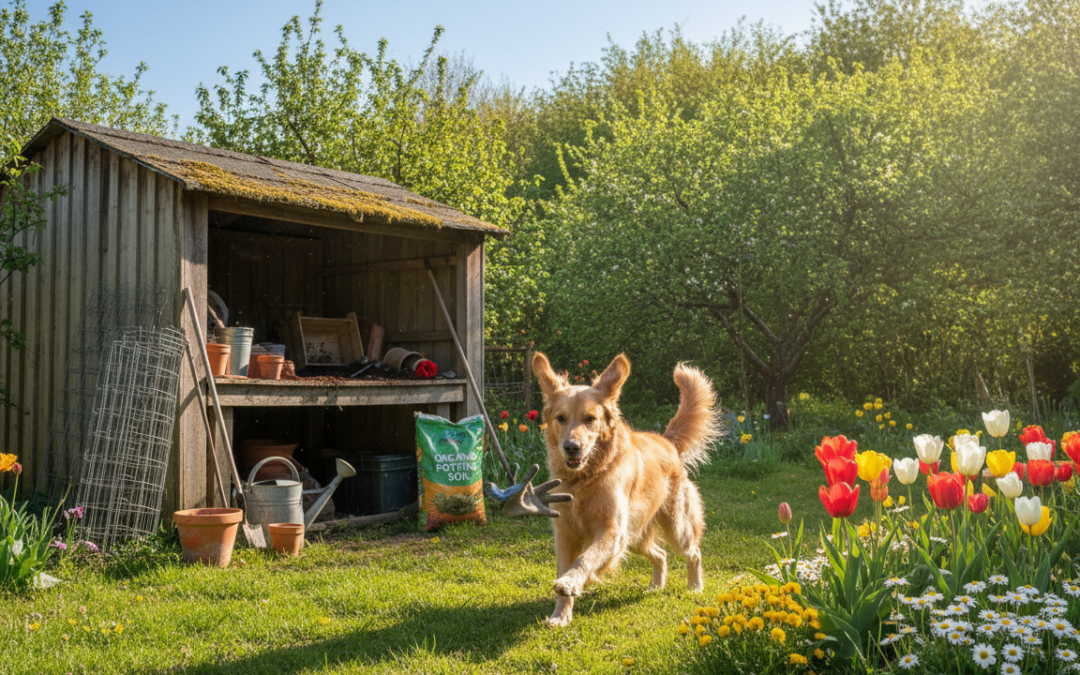 Wiosenne prace ogrodowe a pies – jak go chronić?