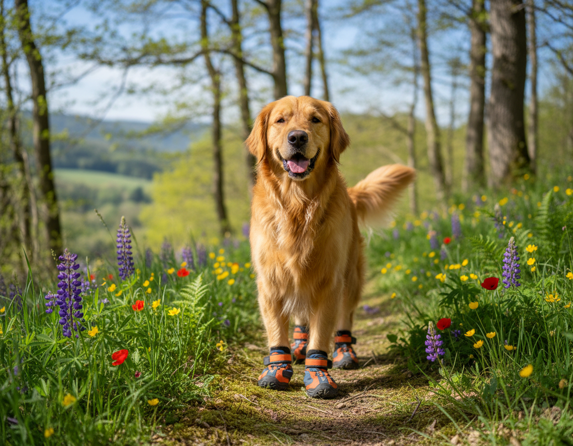 pies wiosna buty trekkingowe