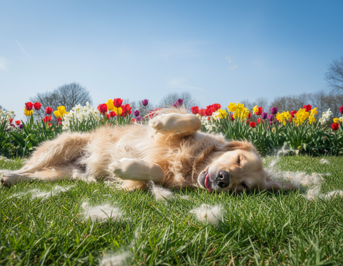 pies-wiosna-linienie pies wiosna linienie