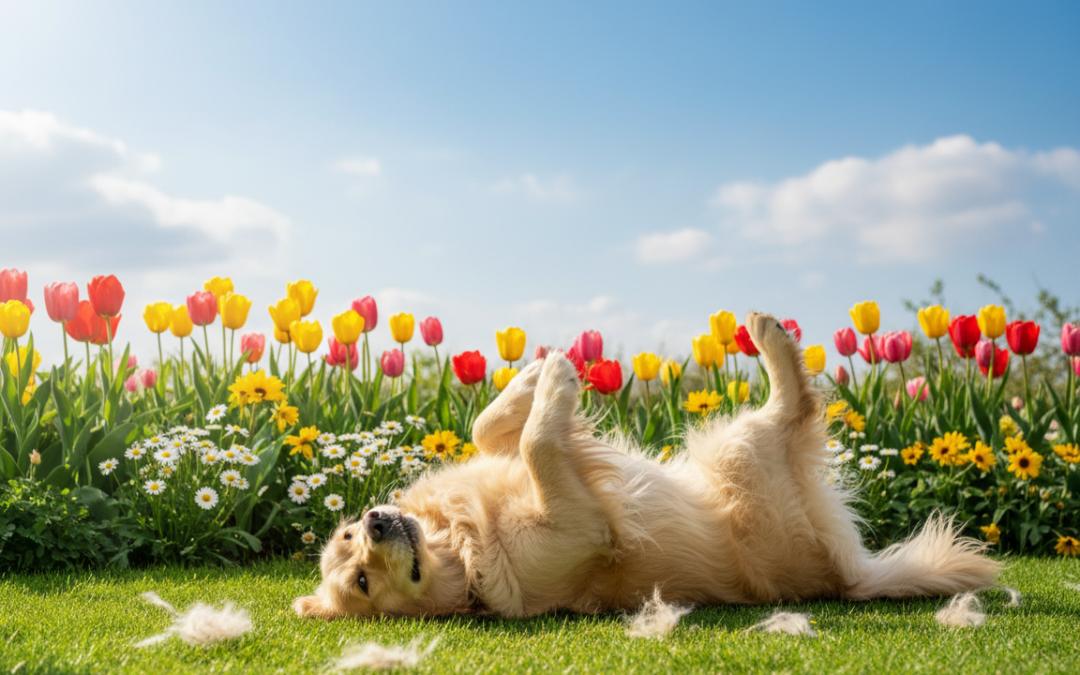 Jak radzić sobie z linieniem psa wiosną?