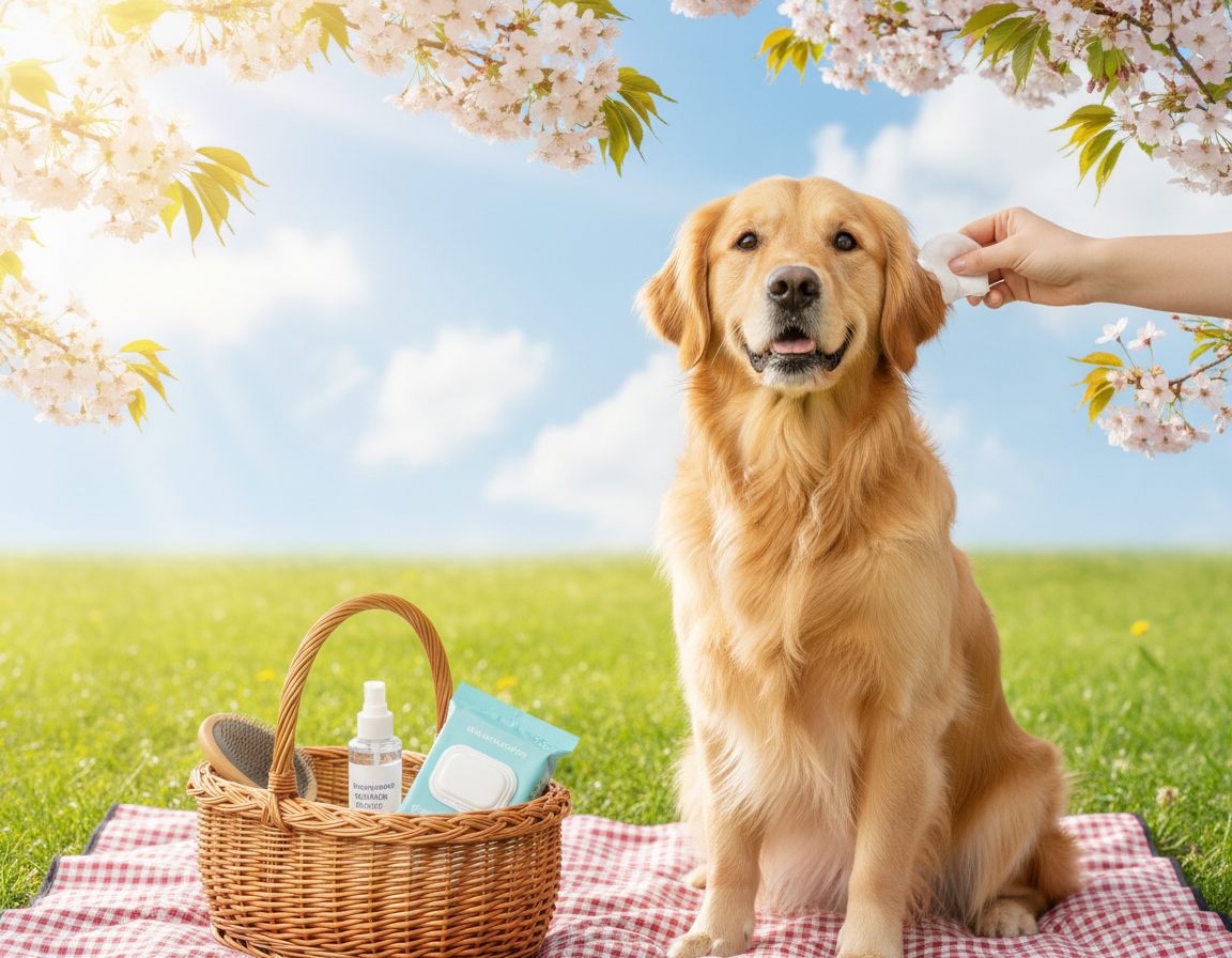 pies-wiosna-pielegnacja-oczu-i-uszu pies wiosna pielęgnacja oczu i uszu