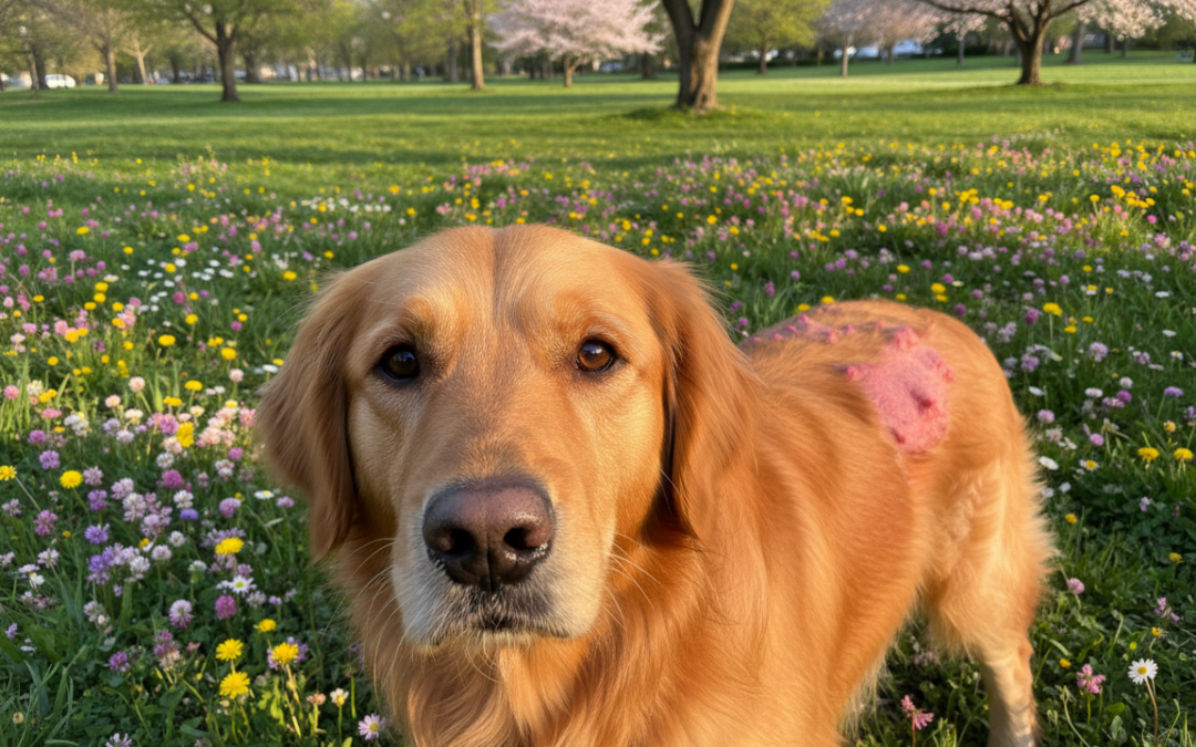 Wiosenne podrażnienia skóry u psów – co możesz zrobić?