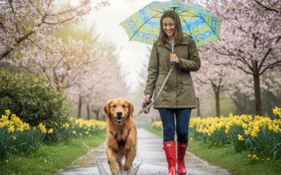 Magazyn Internetowy 18 Spacer z psem w wiosennym deszczu – co będzie potrzebne?