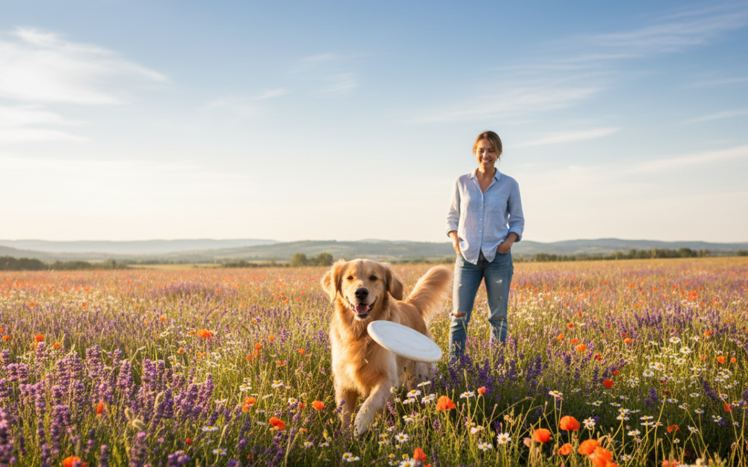 Spacer z psem po kwitnących łąkach – zagrożenia i radość