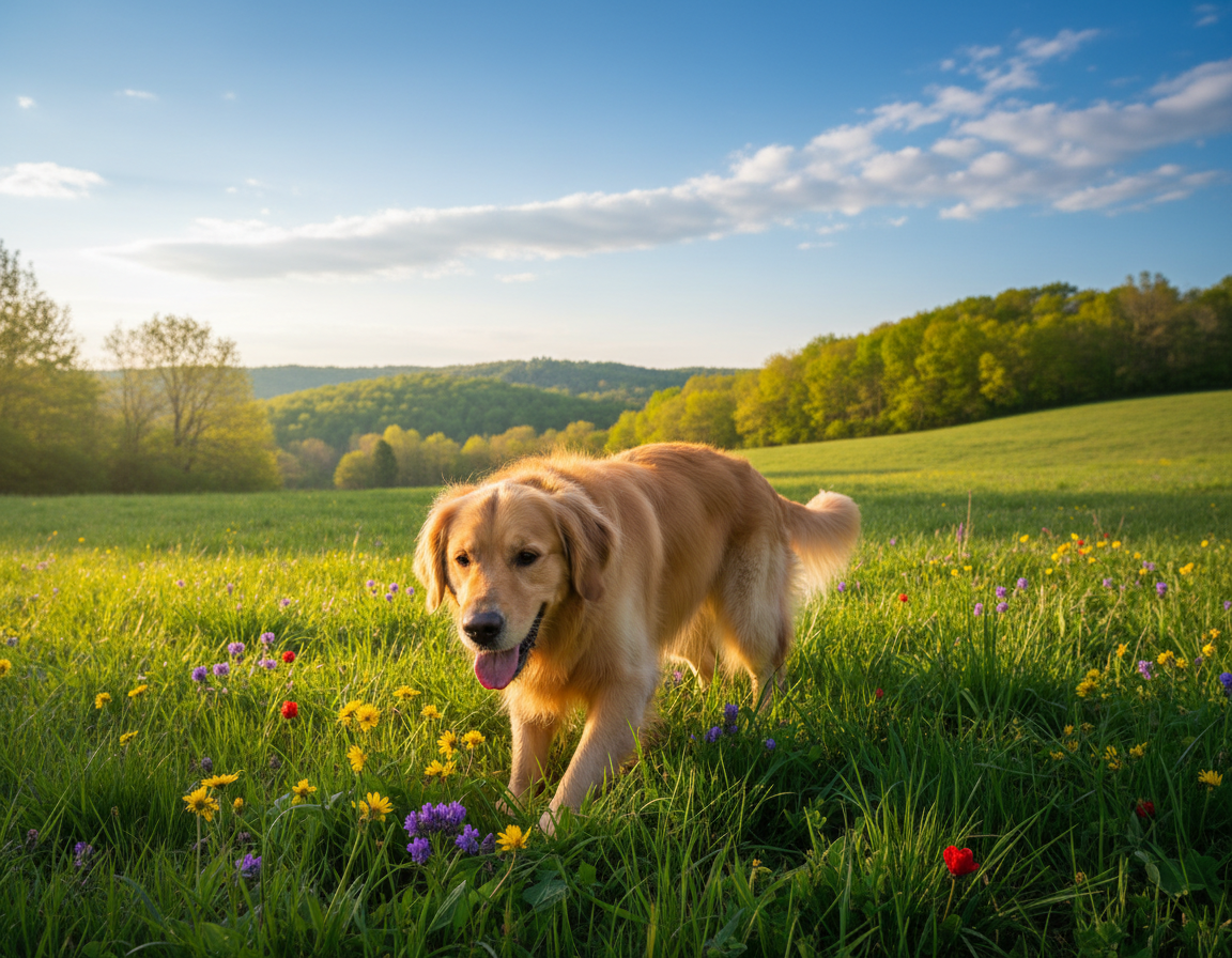 pies-wiosna-wplyw-zmiany-swiatla pies wiosna wpływ zmiany światła