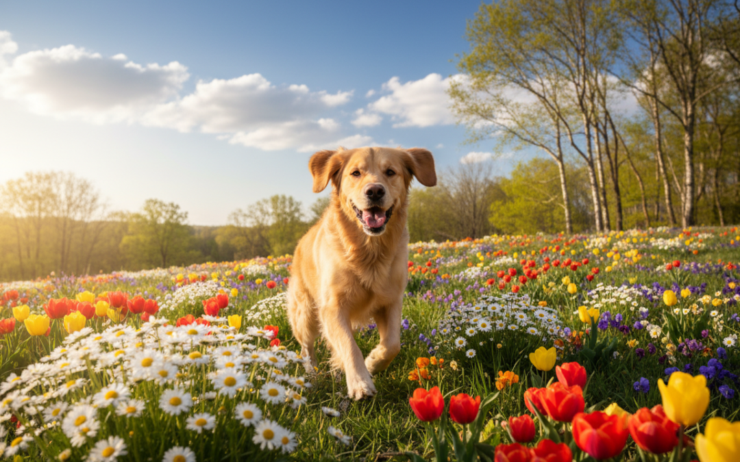 Dlaczego pies wiosną staje się bardziej aktywny?