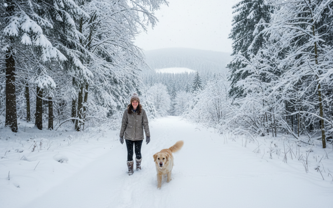 Zimowe wędrówki z psem – co warto zabrać ze sobą