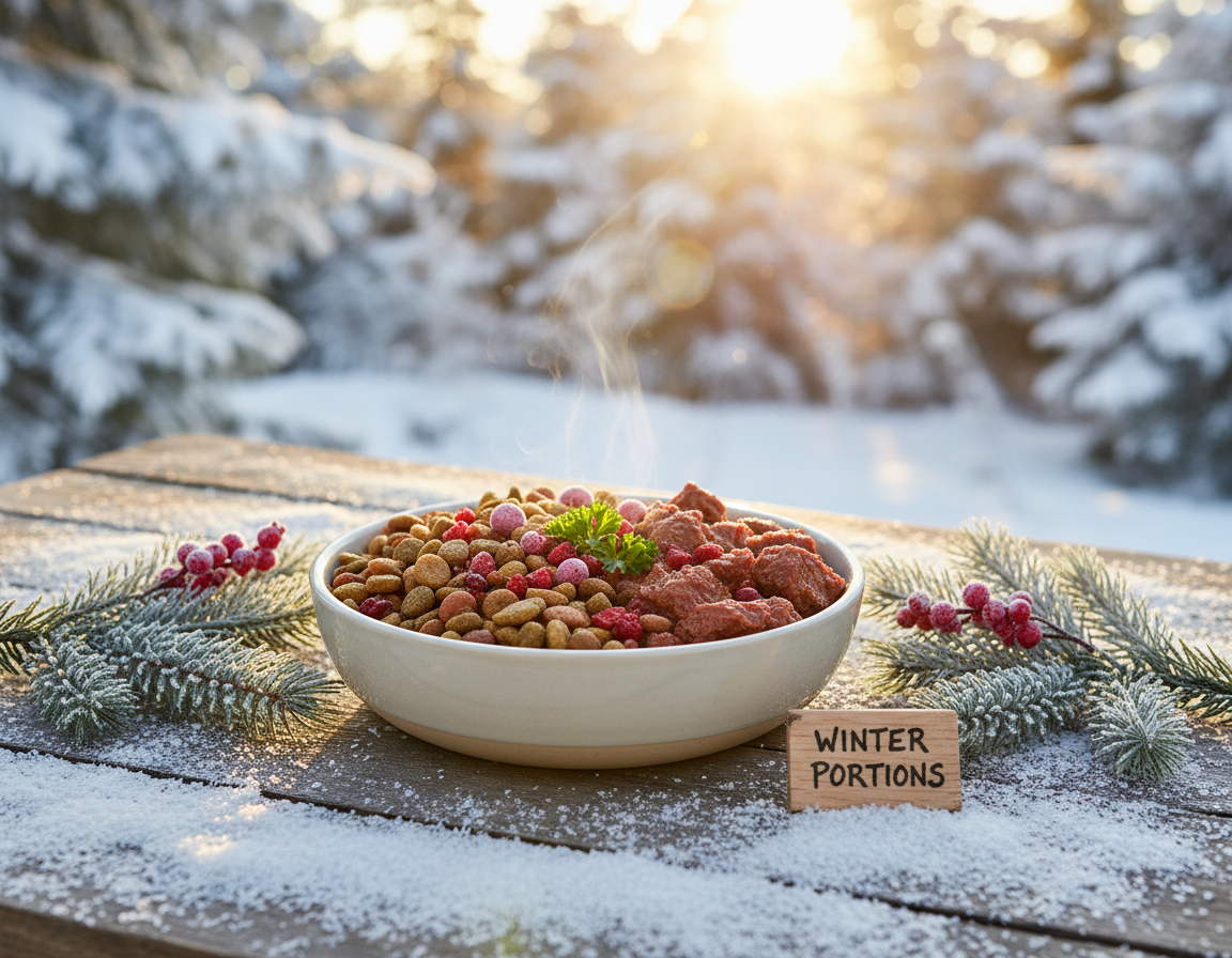 pies-zima-modyfikacja-porcji-karmy pies zima modyfikacja porcji karmy