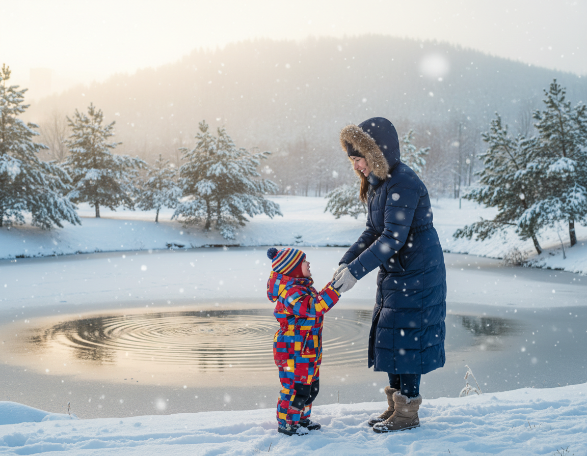 pies zima rola obecności opiekuna