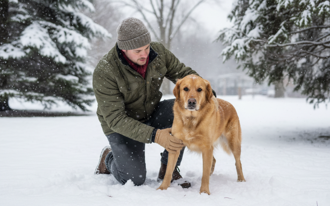 Jak rozpoznać zakwasy u psa zimą?