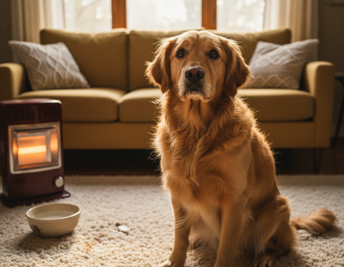 pies zima skutki uboczne sezonu grzewczego