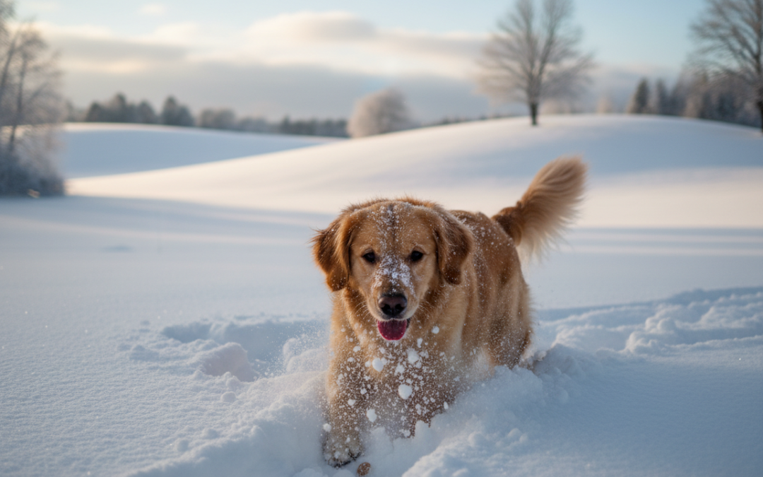 Szukanie przysmaków w śniegu – naturalna zabawa zimą
