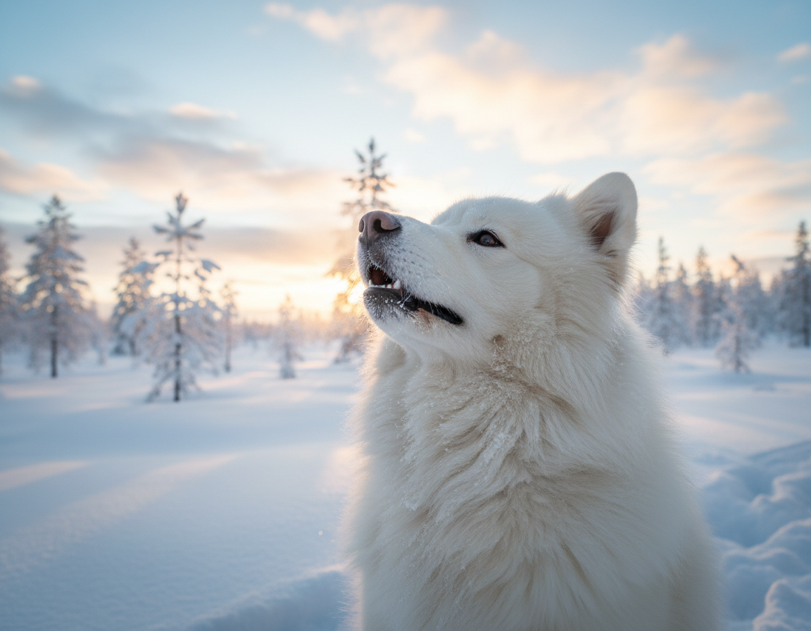 pies zima wpływ chłodnego powietrza na oddychanie