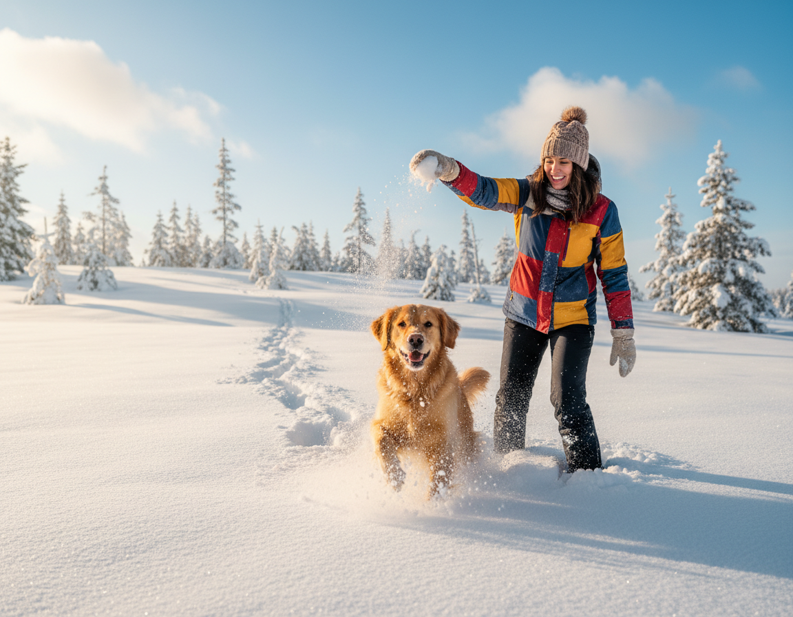 pies zima wzmacnianie relacji opiekun–pies
