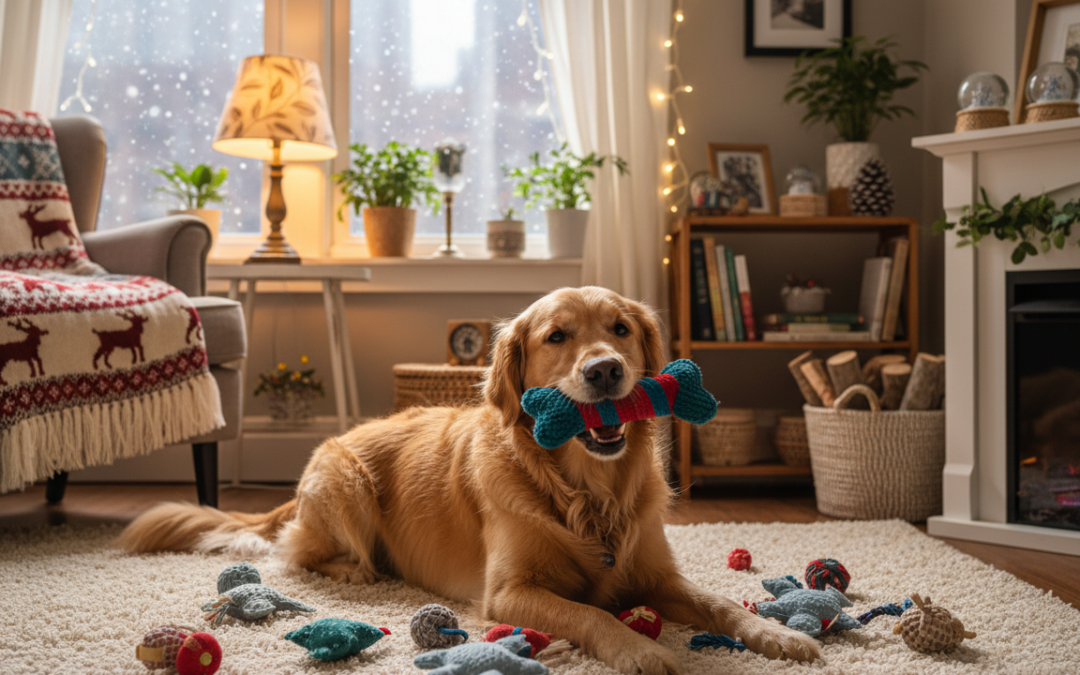 Kreatywne zajęcia dla psa nawet w małym mieszkaniu zimą