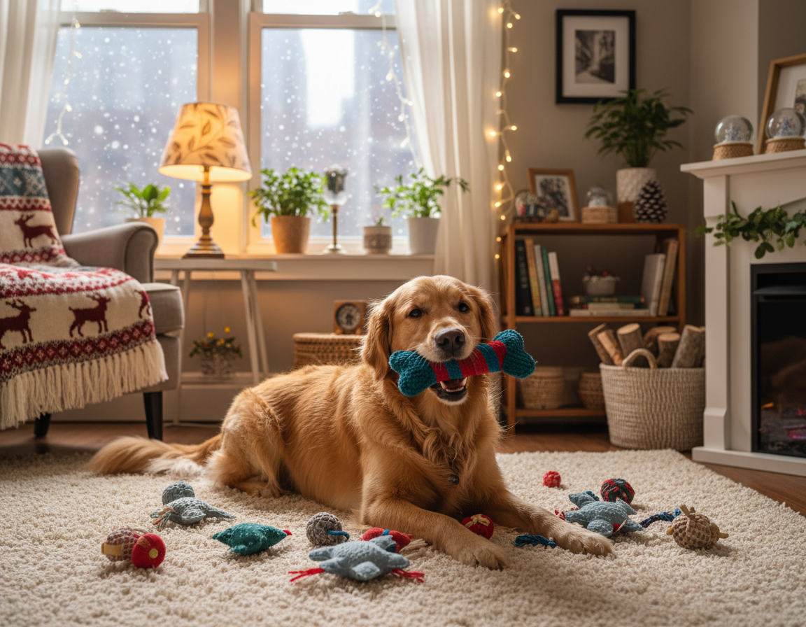 pies-zima-zajecia-przy-malej-przestrzeni pies zima zajęcia przy małej przestrzeni