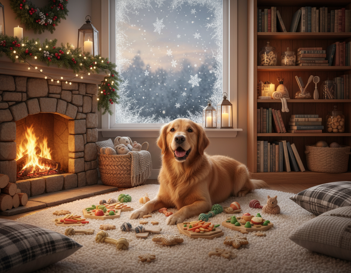 pies-zima-zapobieganie-otylosci-w-domu pies zima zapobieganie otyłości w domu