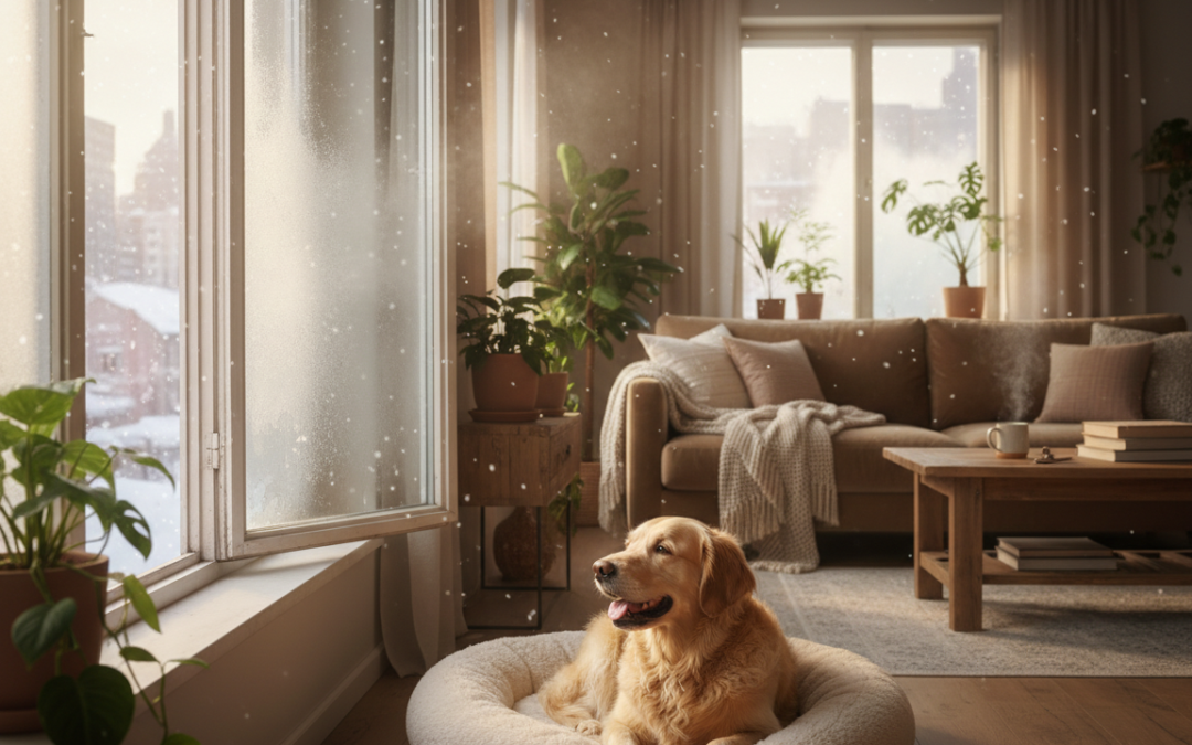 Dlaczego zimą należy wietrzyć mieszkanie, gdy masz psa?
