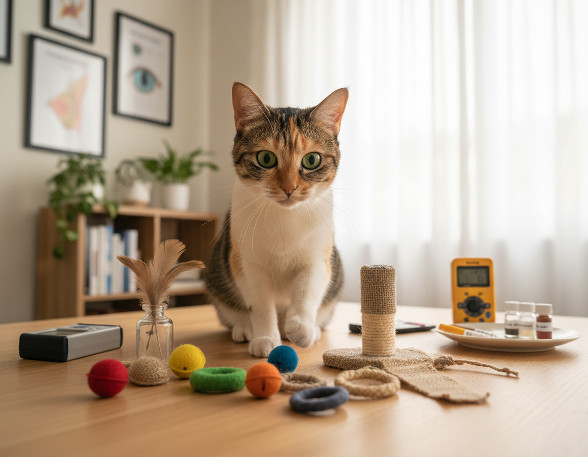 pomiar zdolności sensorycznych kota