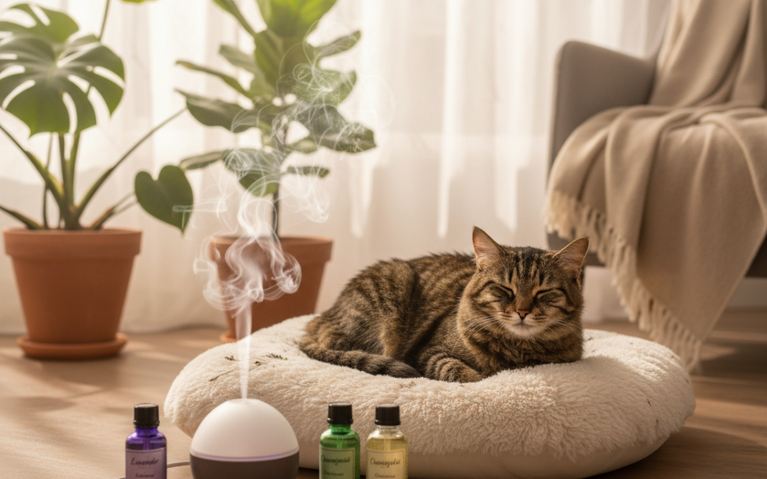 Redukcja stresu u kota za pomocą olejków eterycznych – Wszystko, co musisz o tym wiedzieć!