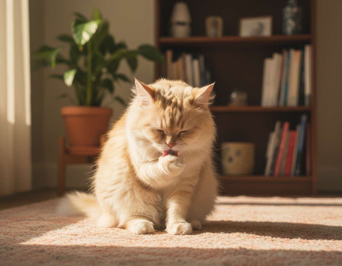 rytuały higieniczne kota