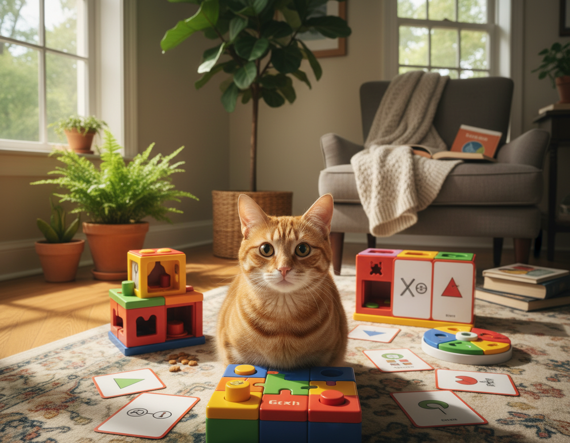 trening pamięci u kota